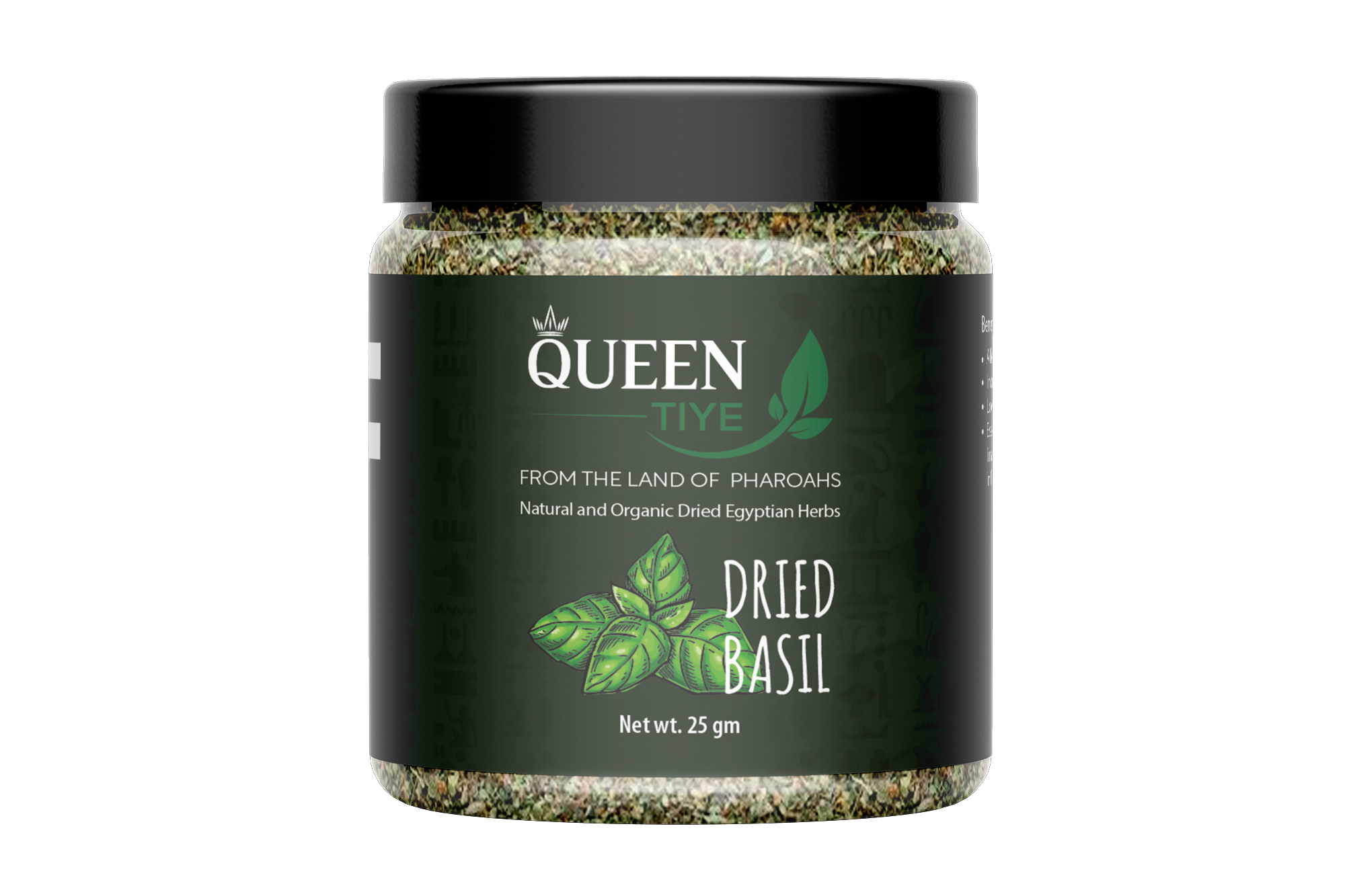 Organic Dried Basil Herbs Jar (Wholesale) 25 gm