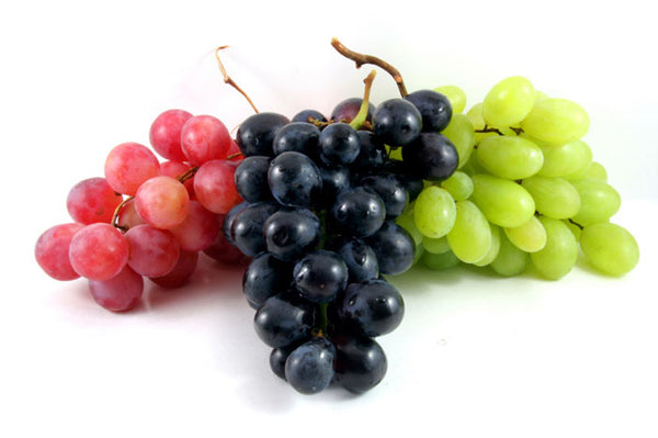 Raisins frais vert (doux précoce - supérieur) rouge (flamme - globe rouge - cramoisi) noir (automne royal)